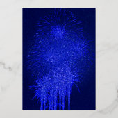 Sla de datum op Nieuwjaars Huwelijks Foliekaart Folie Feestdagenkaart (Achterkant)