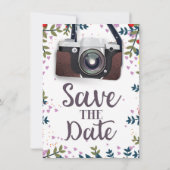 Sla de datum op retro camera kaart (Achterkant)