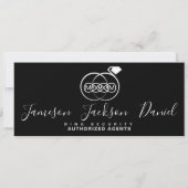 Sla de datum op Ringdrager fotocards Save The Date (Achterkant)