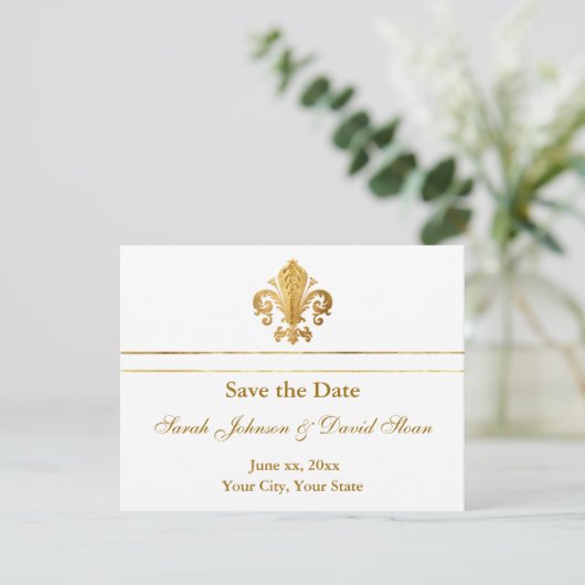 Sla de  datum op save the date (Staand voorkant)