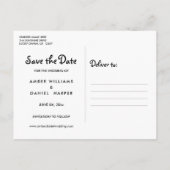 Sla de datum op Script Vlekken Foto Briefkaart (Achterkant)