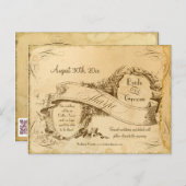 Sla de datum op - Thee gekleurd  Tharpe 3 Aankondigingskaart (Voorkant / Achterkant)