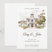 Sla de datum op Trouwkaart Kaart (Voorkant / Achterkant)