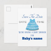 Sla de datum op voor verjaardagskaart voor baby jo briefkaart (Voorkant / Achterkant)