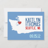 Sla de datum op -  - Washington Save The Date (Voorkant)