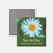 sla de datum op, zuiver witte melkbloem groen magneet (Voorkant / Achterkant)