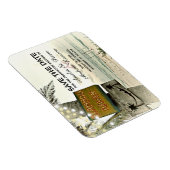 Sla de datum  Romantische strandbestemming op Magneet (Rechterzijde)