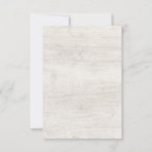 Sla de datum rustiek hout & eucalyptus botanisch kaart (Achterkant)