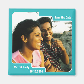 Sla de datum Scallop Blue Magnet op Magneet