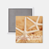 Sla de datum Starfish Magnet op Magneet (Voorkant / Achterkant)