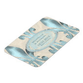 Sla de datum Stijl Fleur de Lis op Magneet (Linkerzijde)