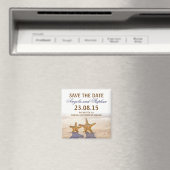 Sla de datum strand trouwmagneten magneet (Insitu (Vaatwasser))