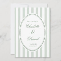 Sla de datum Stripe Aangepaste Mint