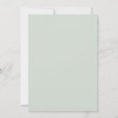 Sla de datum Stripe Aangepaste Mint Kaart (Achterkant)
