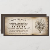 Sla de datum  ticket briefkaarten (Voorkant / Achterkant)