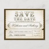 Sla de datum tickets - briefkaarten (Voorkant)