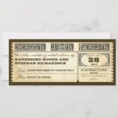 Sla de datum  tickets op save the date (Voorkant)