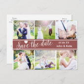 SLA DE DATUM Trouwen 6 FOTO aankondiging (Voorkant / Achterkant)