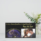 Sla de datum True Love Bruiloft Aankondiging (Staand voorkant)