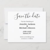 sla de datum van de kalligrafie de fotokaart van d (Achterkant)