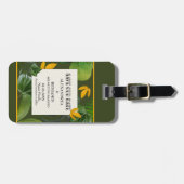 Sla de datum van de Tropische Palms op Bagagelabel (Voorkant horizontaal)