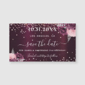 Sla de datum van de verjaardag van de bogundy flor (Voorkant)