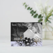 Sla de datum van je foto op aankondigingskaart (Staand voorkant)