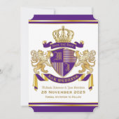 Sla de datum van wapenstilstand op het Paarse goud Kaart (Voorkant)
