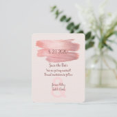 Sla de datum verfspatten op save the date (Staand voorkant)