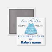 Sla de datum voor baby shower op magneet (Voorkant / Achterkant)