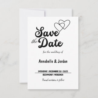 Sla de datum voor de bruiloft op save the date