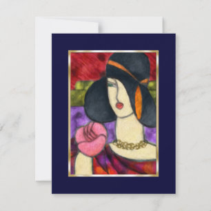 Sla de datum waarop Art Deco Vivid Vivian Save The Date