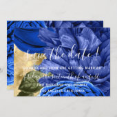 Sla de datum waarop de bruid van het huwelijk word save the date (Voorkant / Achterkant)