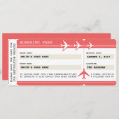 Sla de datum waarop de instapkaart is ingevoerd op save the date (Voorkant / Achterkant)