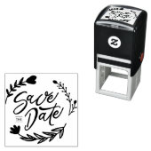 Sla de datum waarop de rubber stempel zichzelf ink (In situ)