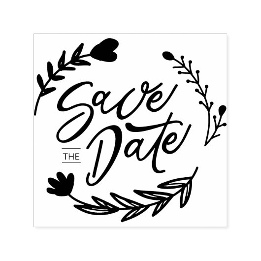 Sla de datum waarop de rubber stempel zichzelf ink (Design)