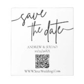 Sla de datumbruiloft op notitieblok (Voorkant)