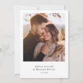 Sla de Datumkaarten Modern Minimalistisch Plezier Kaart (Achterkant)