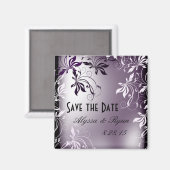 Sla de datummagneet op - Paarse parel Magneet (Voorkant / Achterkant)