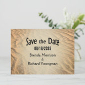 Sla de datumstrand op save the date (Staand voorkant)