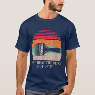 Sla de duivel gewoon uit het meisje t-shirt
