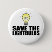 Sla de gloeilampen op! ronde button 5,7 cm (Voorkant)