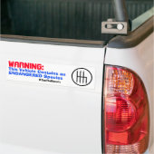 Sla de handleidingen bumper sticker op - rood/blau (Op Truck)
