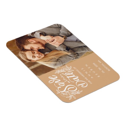 Sla de  handscriptfoto voor datum op magneet (Rechterzijde)