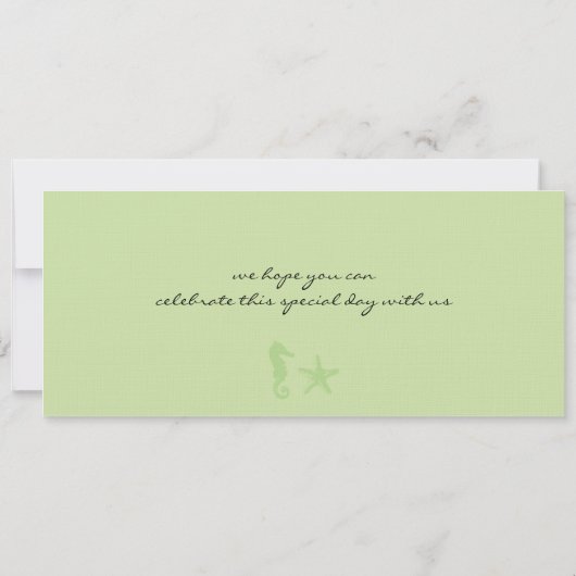 Sla de instapkaart datum op save the date (Achterkant)