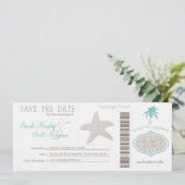 Sla de instapkaart datum op save the date (Staand voorkant)