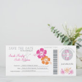 Sla de instapkaart datum op save the date (Staand voorkant)