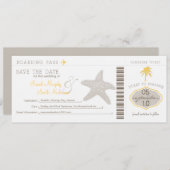 Sla de instapkaart datum op save the date (Voorkant / Achterkant)