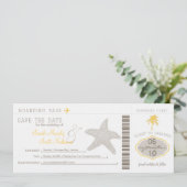 Sla de instapkaart datum op save the date (Staand voorkant)