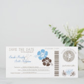 Sla de instapkaart datum op save the date (Staand voorkant)